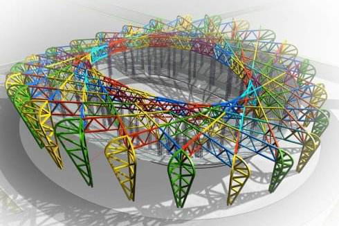 Structură de oțel construcție de acoperire ignifugă